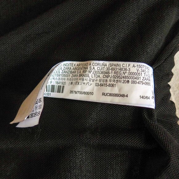 NWT Zara Girls 10 Feathery Fringed T-Shirt Top - Picture 11 of 15